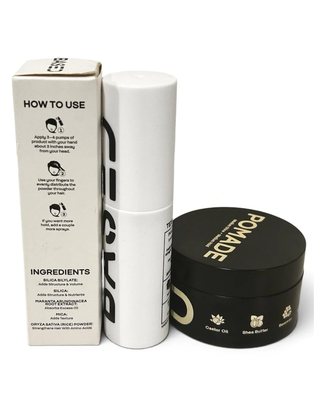 BASED BODYWORKS Texture Powder 1.7 oz + Pomade Men’s Hair Styling Duo New